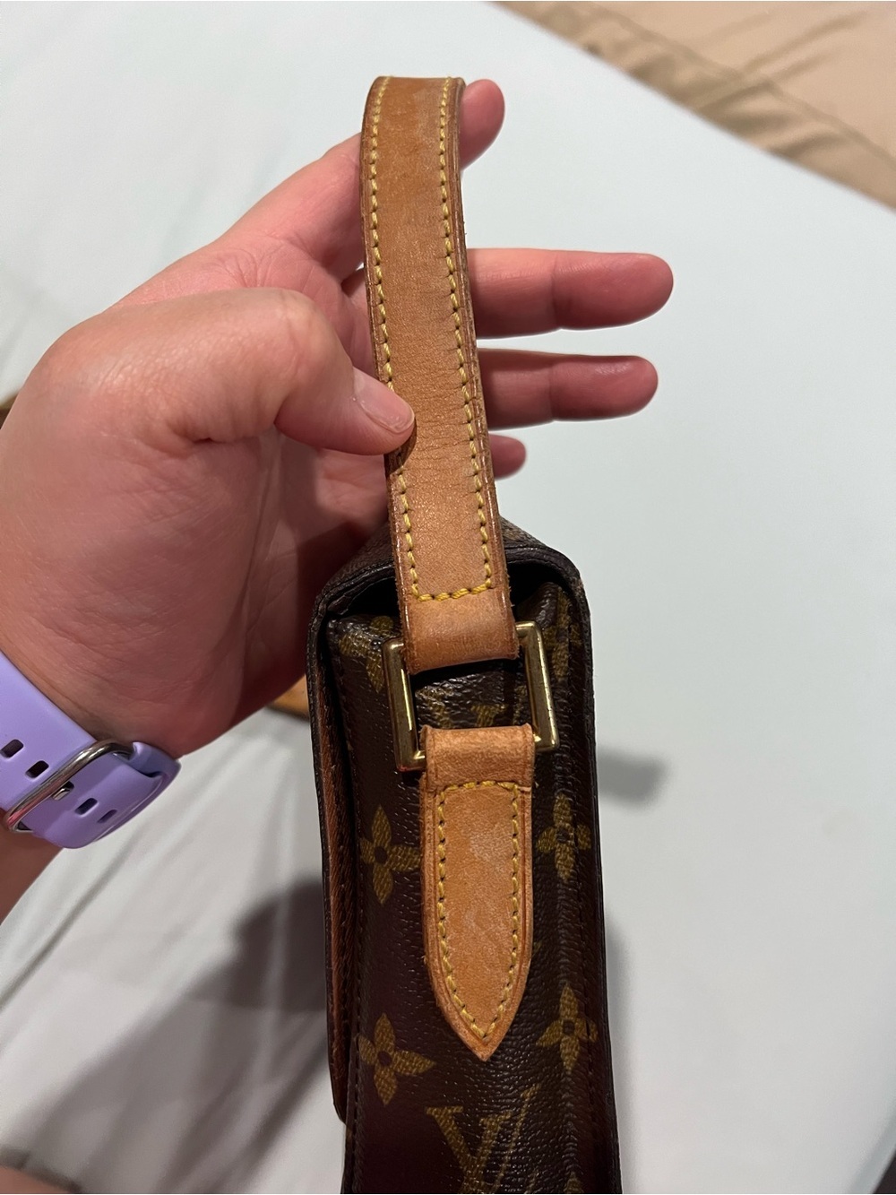 Authentic Louis Vuitton Saint Cloud Brown Monogram Crossbody W/ COA - Picture 10 of 16
